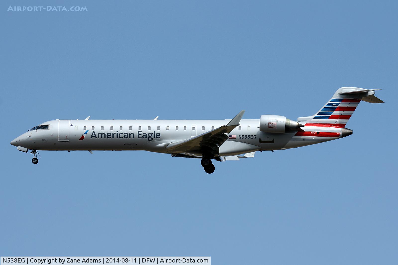 N538EG, Bombardier CRJ-702 (CL-600-2C10) Regional Jet C/N 10317, At DFW Airport