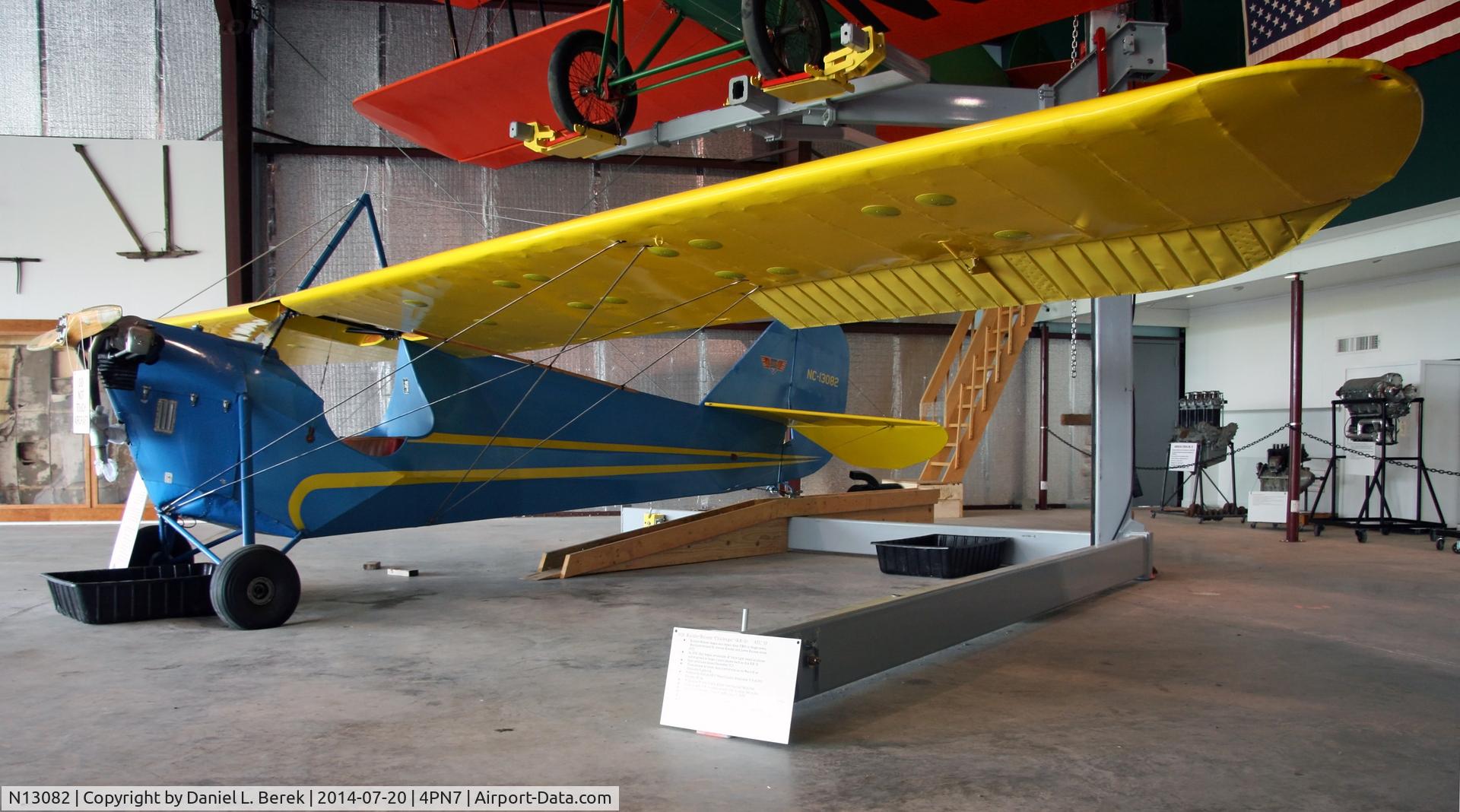N13082, 1933 Aeronca PC-3 C/N A-246, This beautiful Aeronca bathtub is now at the Eagle's Mere Air Museum.