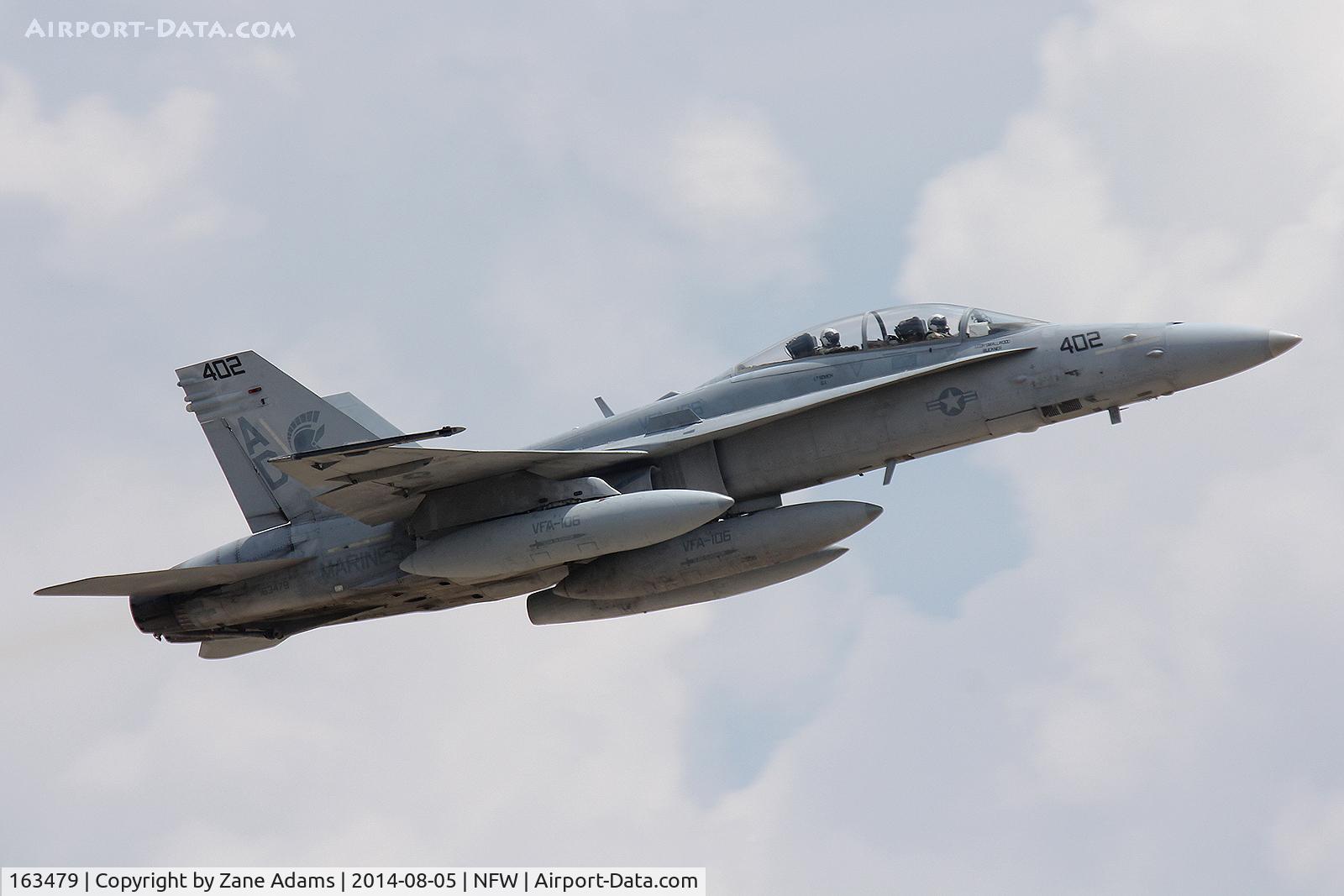 163479, 1988 McDonnell Douglas F/A-18D Hornet C/N 0709/D014, At NAS Fort Worth