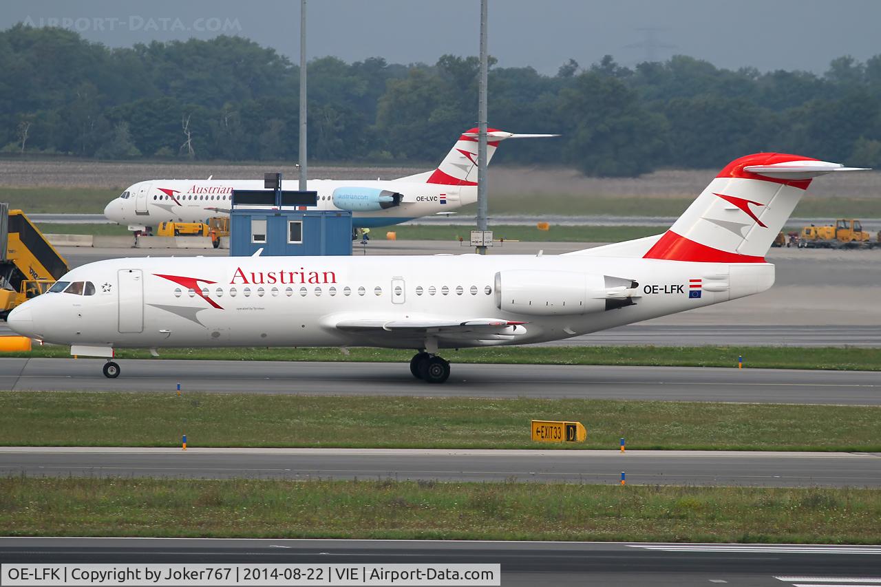 OE-LFK, 1995 Fokker 70 (F-28-0070) C/N 11555, Austrian Airlines