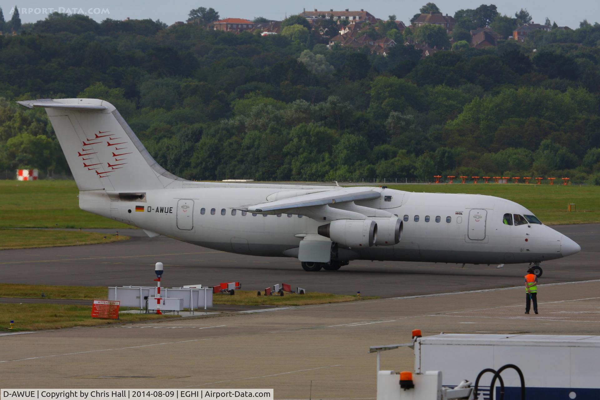 D-AWUE, 1986 British Aerospace BAe.146-200 C/N E2050, WDL Aviation