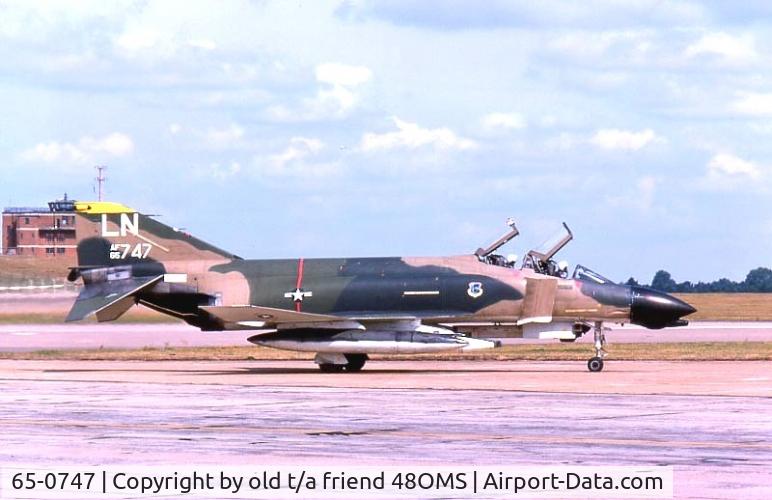 65-0747, 1965 McDonnell F-4D Phantom II C/N 1810, i was the crew chief on 65-0747 at raf lakenheath (LN) 1974-1977