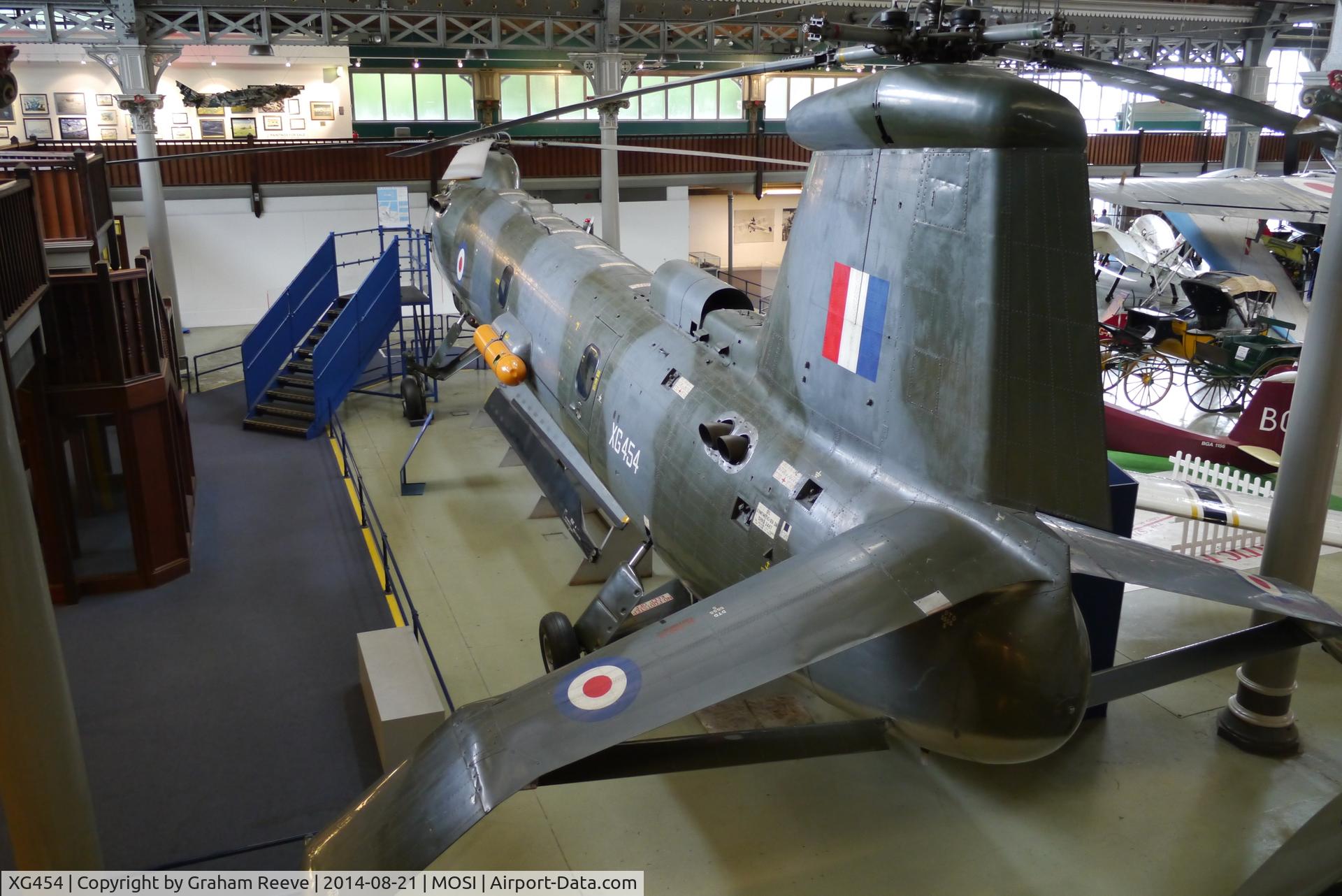 XG454, 1960 Bristol Belvedere HC.1 C/N 13349, On display at the Museum of Science and Industry, Manchester.