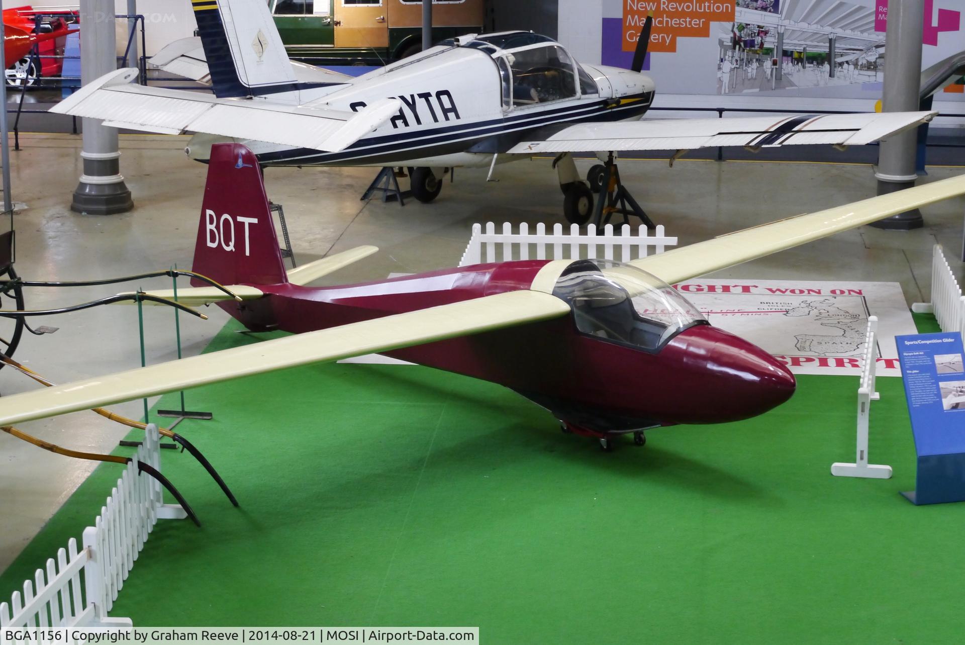 BGA1156, Elliots Of Newbury AP-10-460 Srs 1 C/N EON/0/007, On display at the Museum of Science and Industry, Manchester.