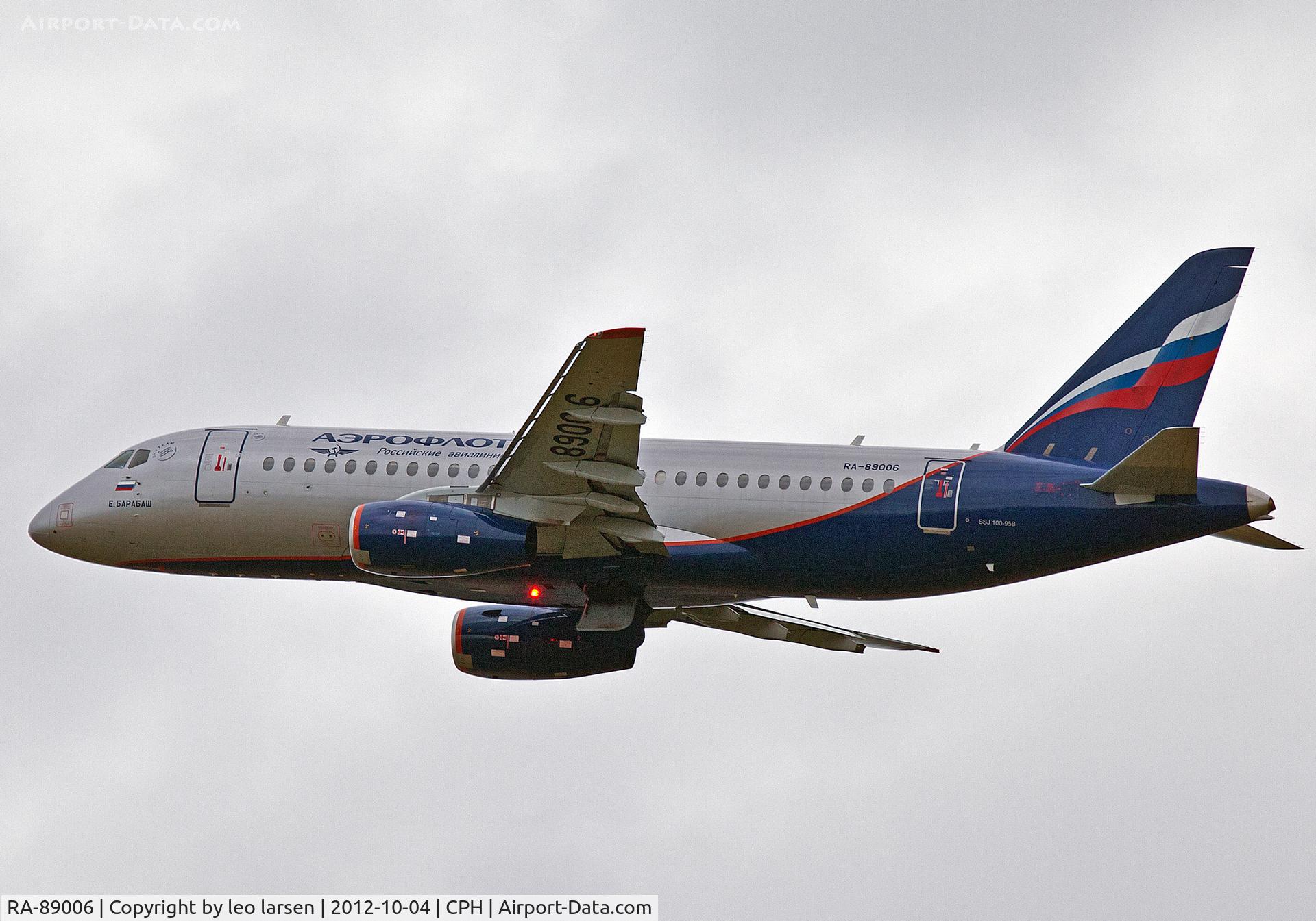 RA-89006, 2012 Sukhoi SuperJet 100-95B C/N 95014, Copenhagen Kastrup 4.10.12