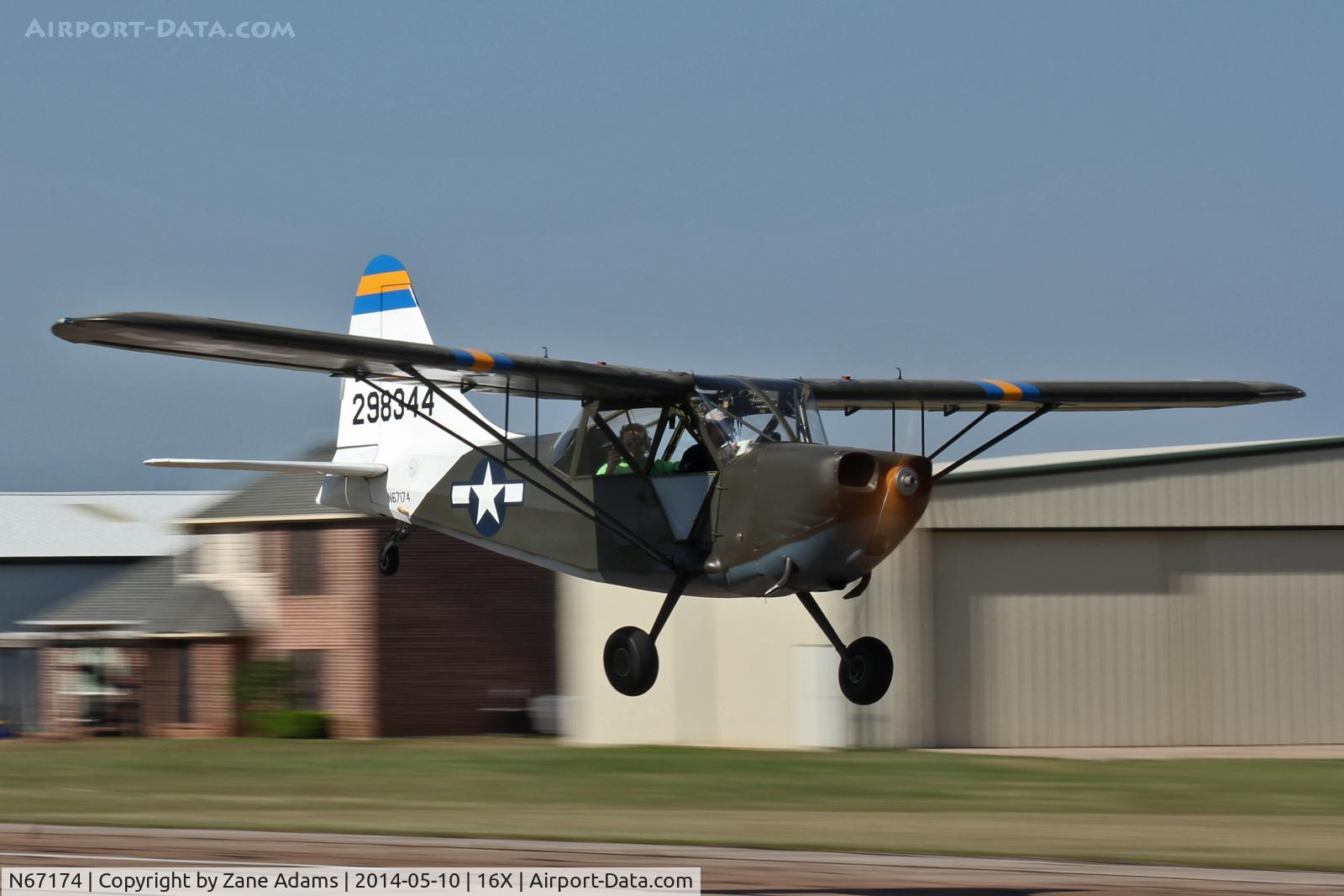 N67174, 1943 Stinson L-5 Sentinel C/N 76-397, At the Propwash Party fly-in 2014