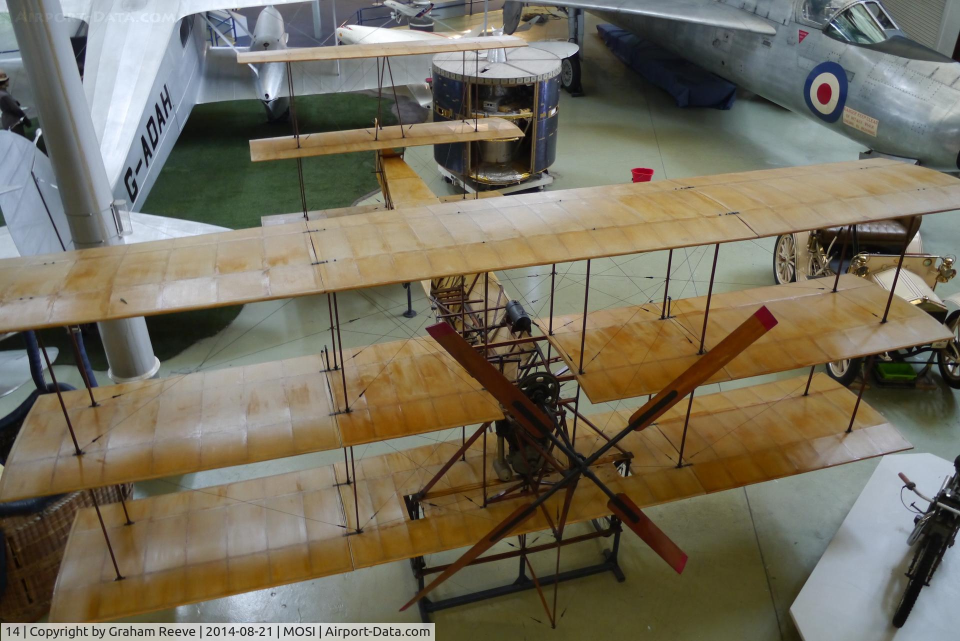 14, Avro Triplane Replica C/N Not found 14, On display at the Museum of Science and Industry, Manchester.