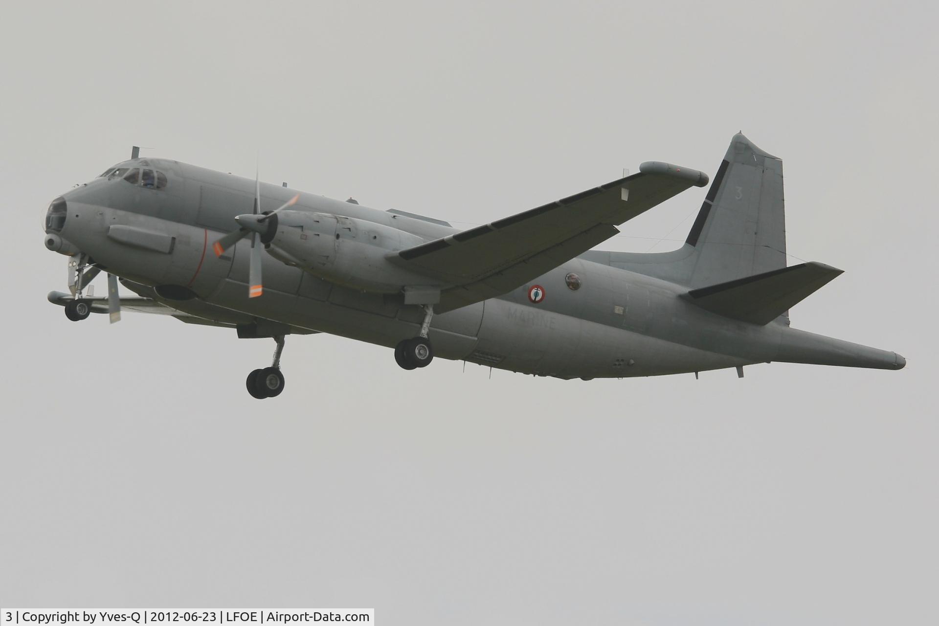 3, Dassault ATL-2 Atlantique 2 C/N 3, French Naval Aviation Dassault ATL-2 Atlantique 2, Take off Rwy 22, Evreux-Fauville Air Base 105 (LFOE) open day 2012
