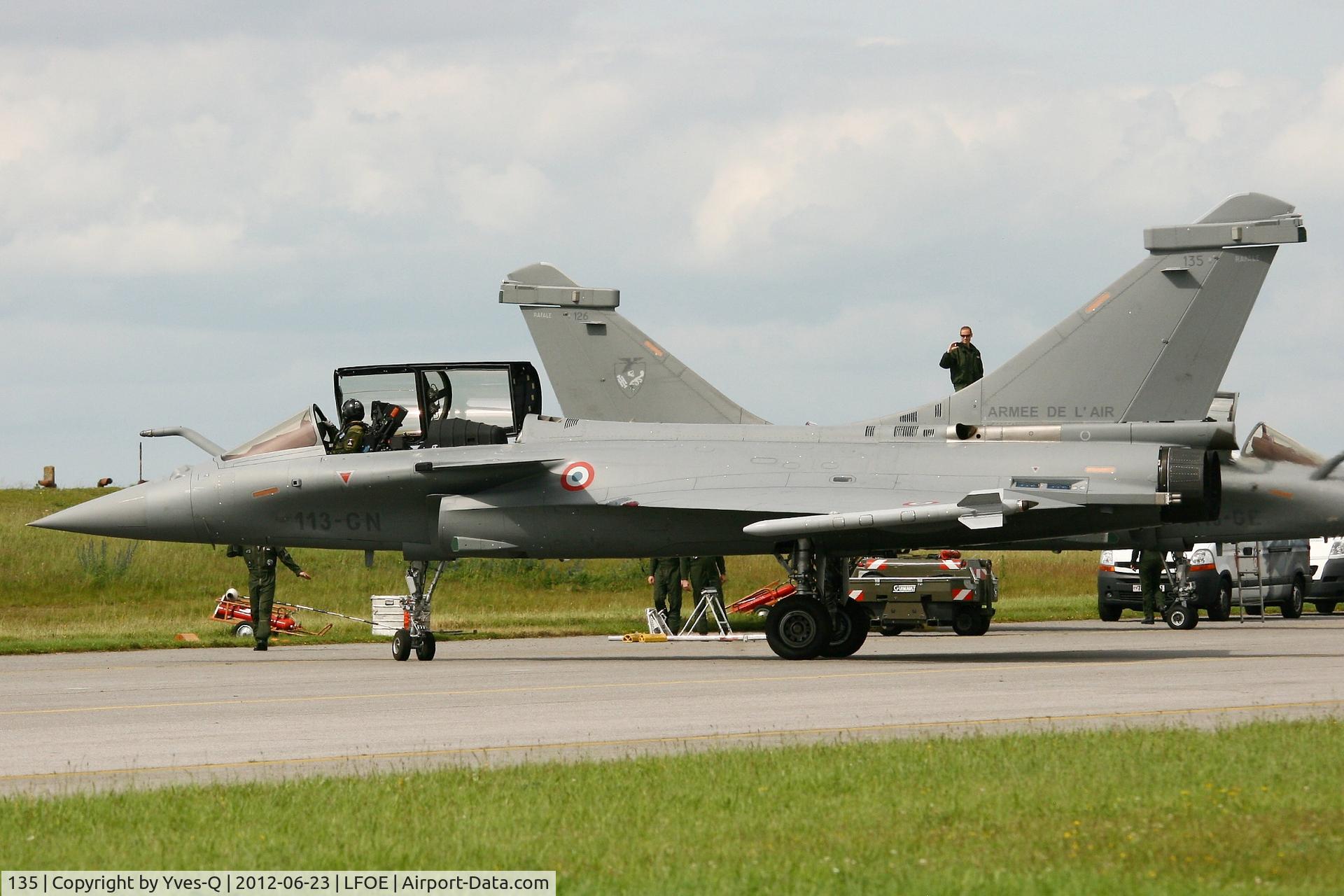135, Dassault Rafale C C/N 135, French Air Force Dassault Rafale C, Evreux-Fauville AB 105 (LFOE)