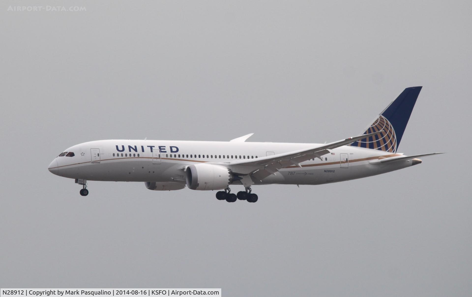N28912, 2014 Boeing 787-8 Dreamliner C/N 34828, Boeing 787-8