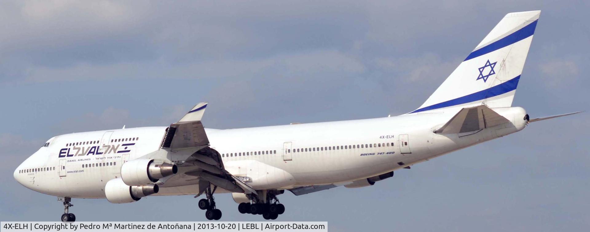 4X-ELH, 1996 Boeing 747-412 C/N 26555, Aeropuerto El Prat Barcelona