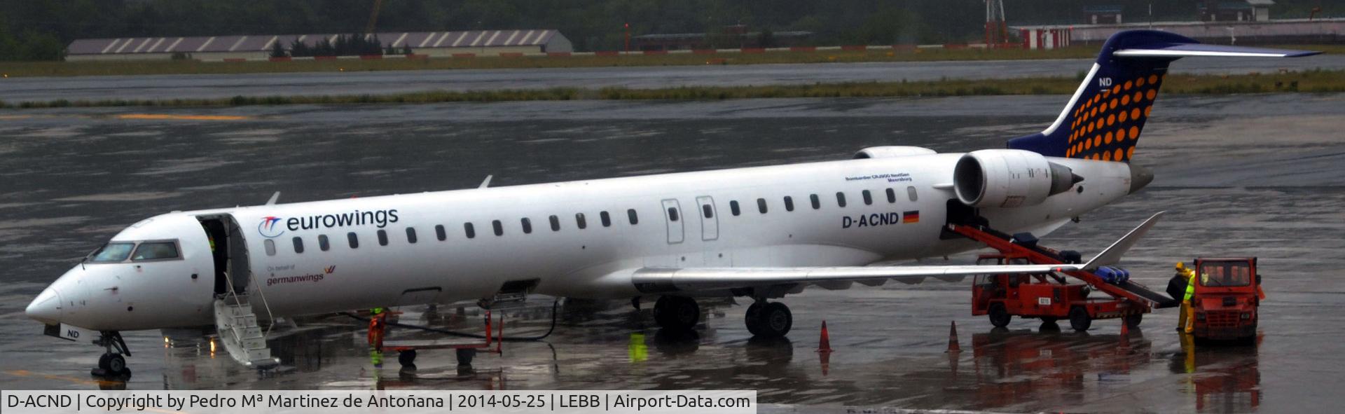 D-ACND, 2009 Bombardier CRJ-701 (CL-600-2C10) Regional Jet C/N 15238, Aeropuert Loiu Bilbao