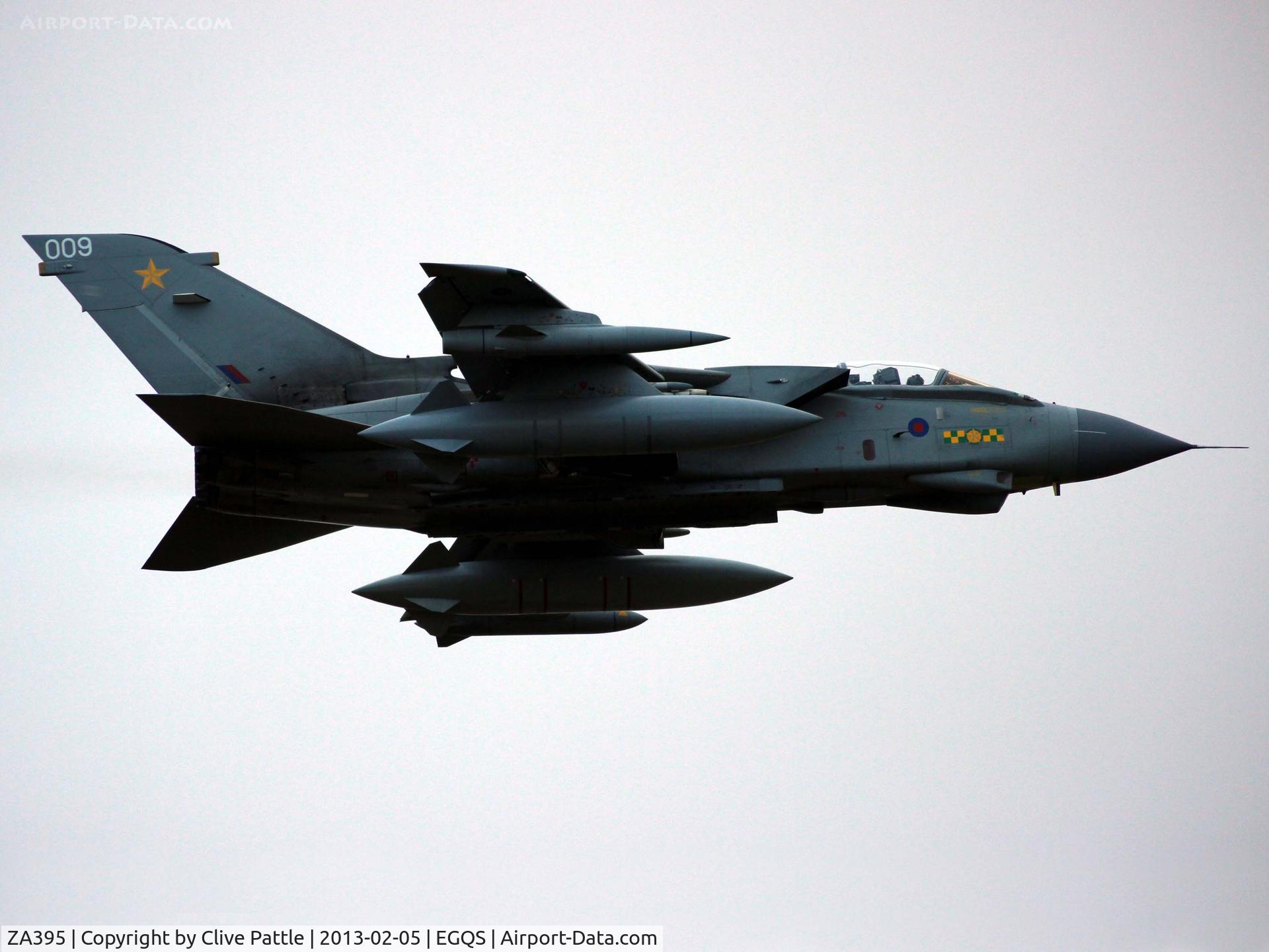 ZA395, 1982 Panavia Tornado GR.4A C/N 192/BS062/3094, Overshoot at RAF Lossiemouth EGQS