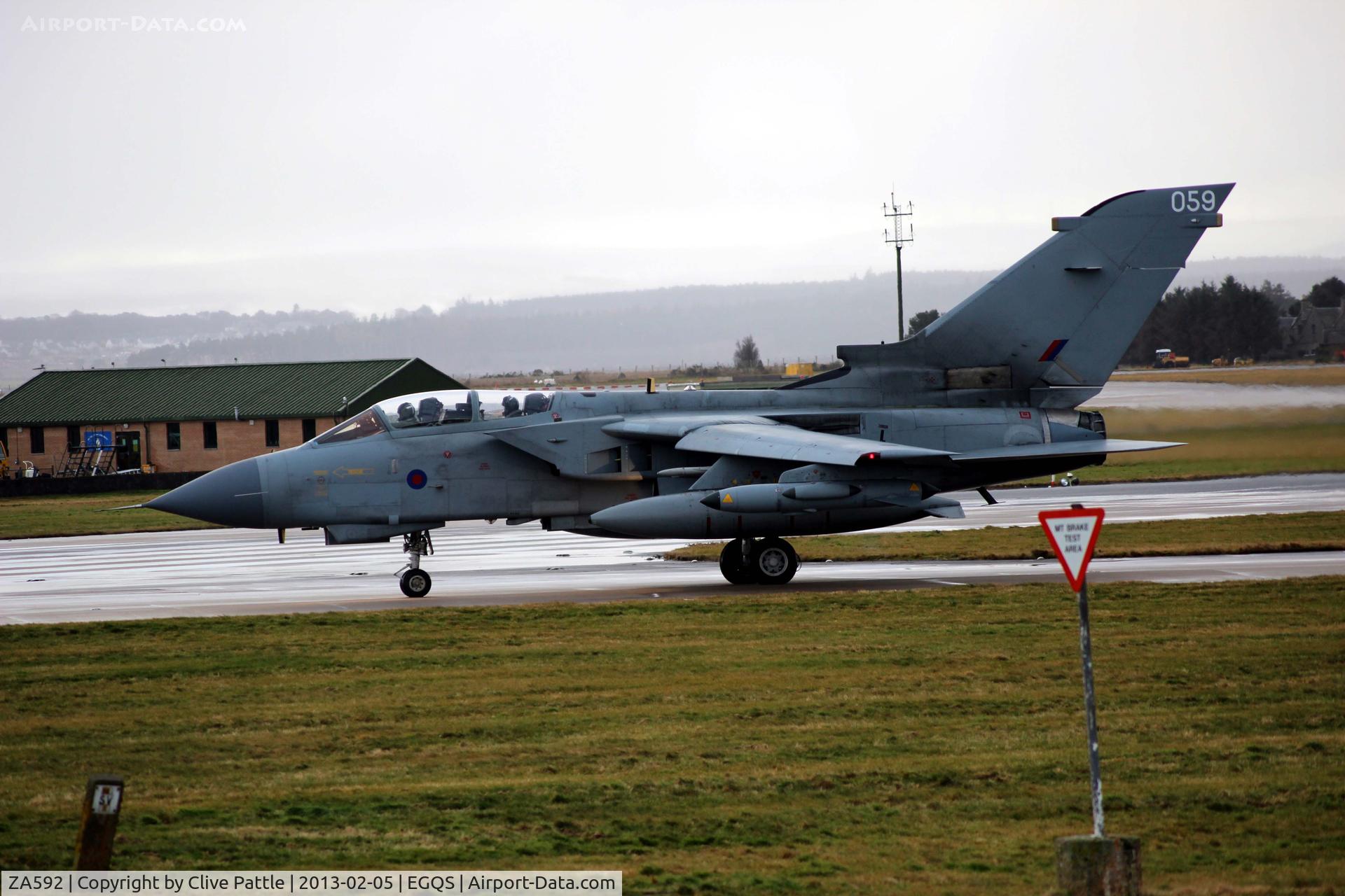 ZA592, 1982 Panavia Tornado GR.4 C/N 105/BS035/3056, Lossie Action