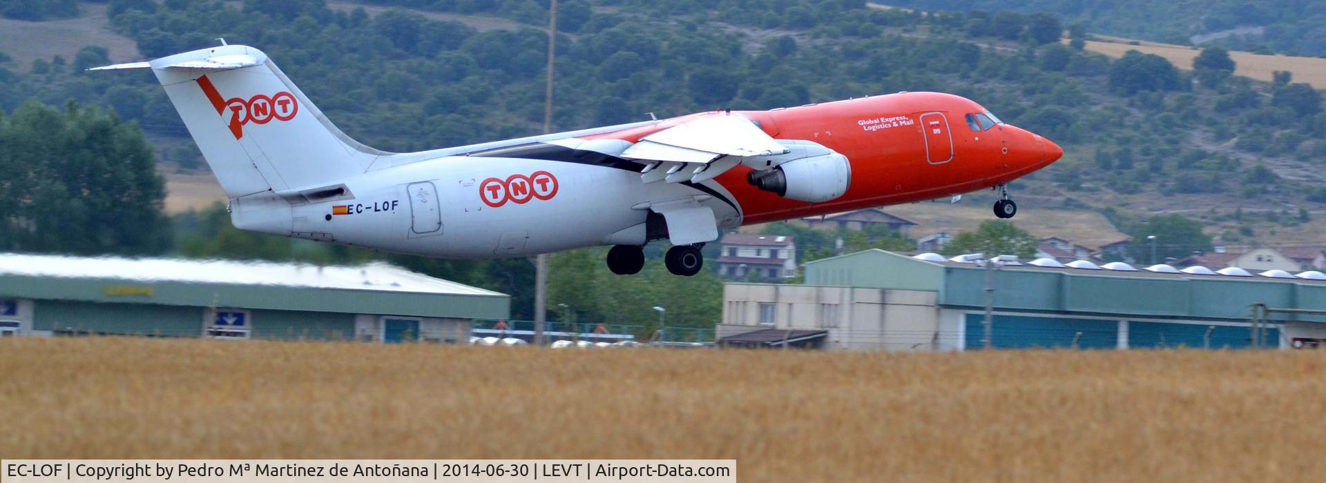 EC-LOF, 1989 British Aerospace BAe.146-300QT Quiet Trader C/N E3150, Aeropuero Foronda-Vitoria-Gasteiz