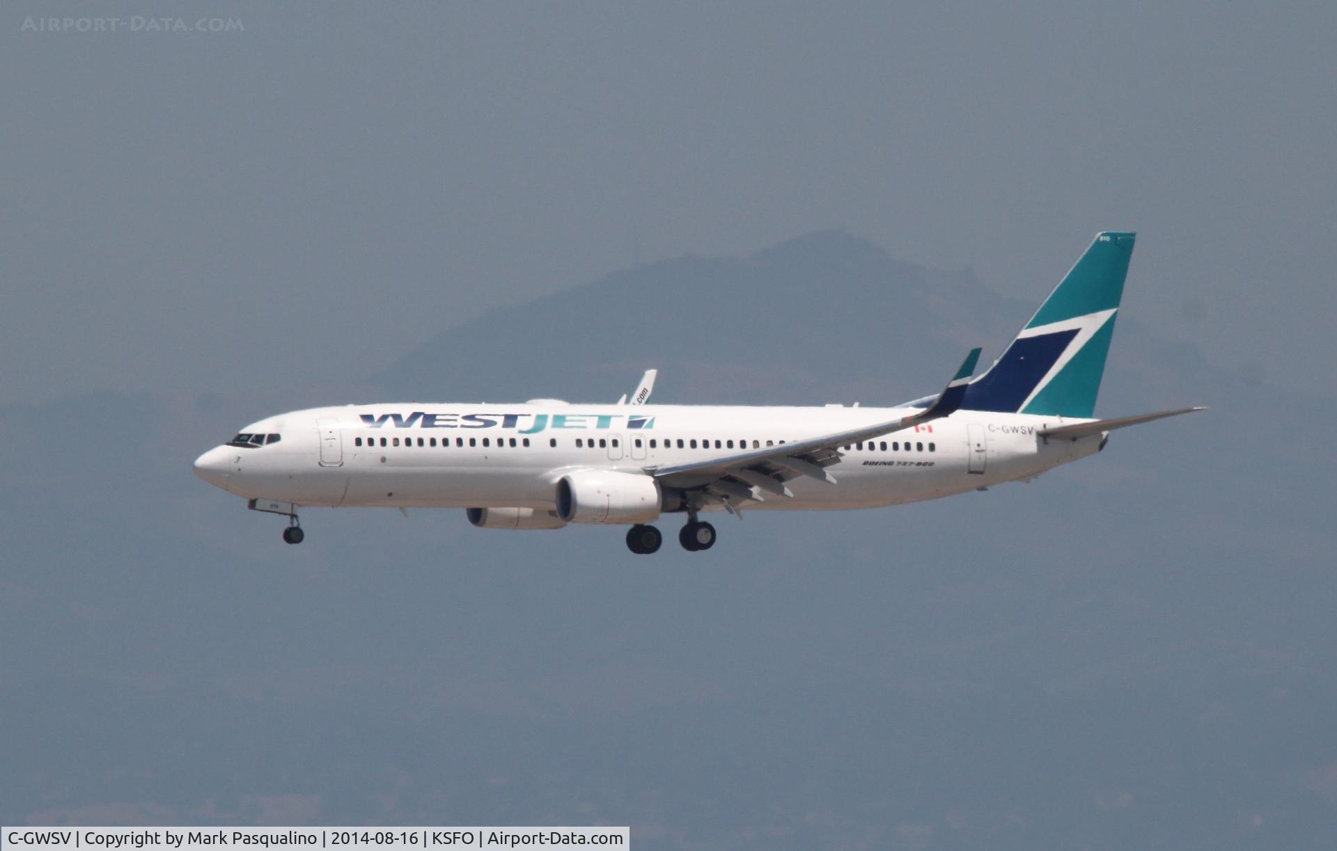 C-GWSV, 2009 Boeing 737-8CT C/N 37158, Boeing 737-800