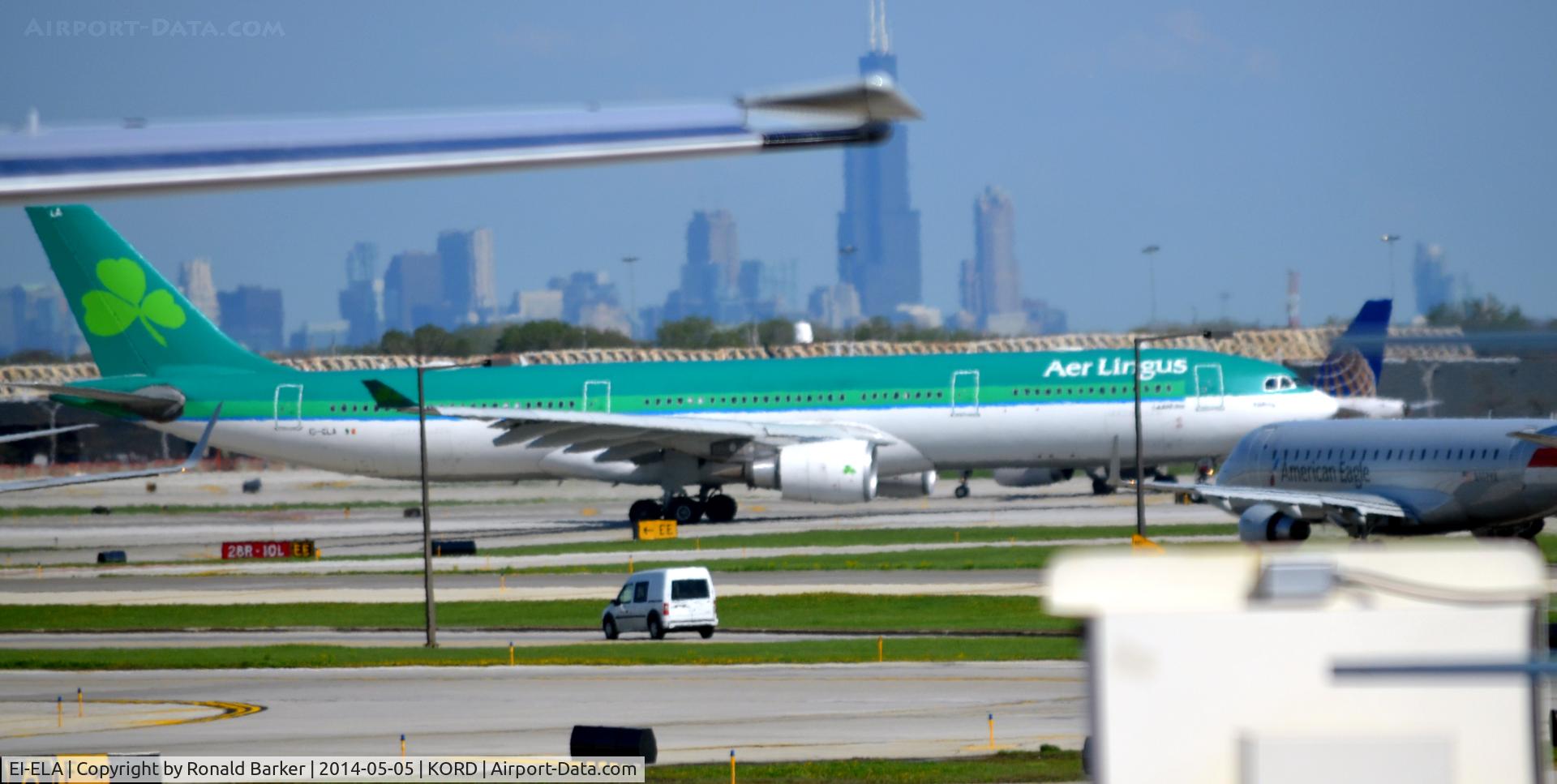 EI-ELA, 2010 Airbus A330-302X C/N 1106, Taxi O'Hare