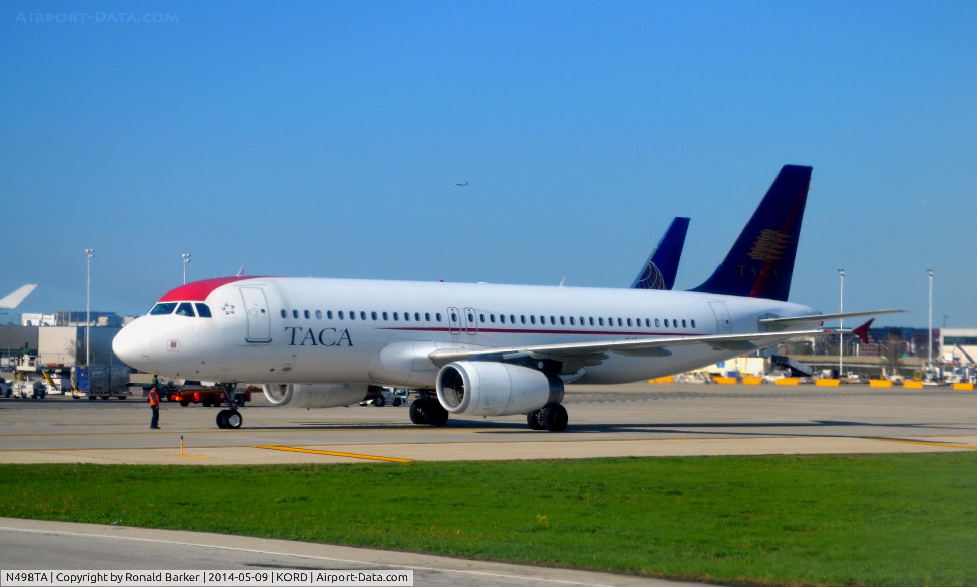 N498TA, 2008 Airbus A320-233 C/N 3418, Taxi O'Hare