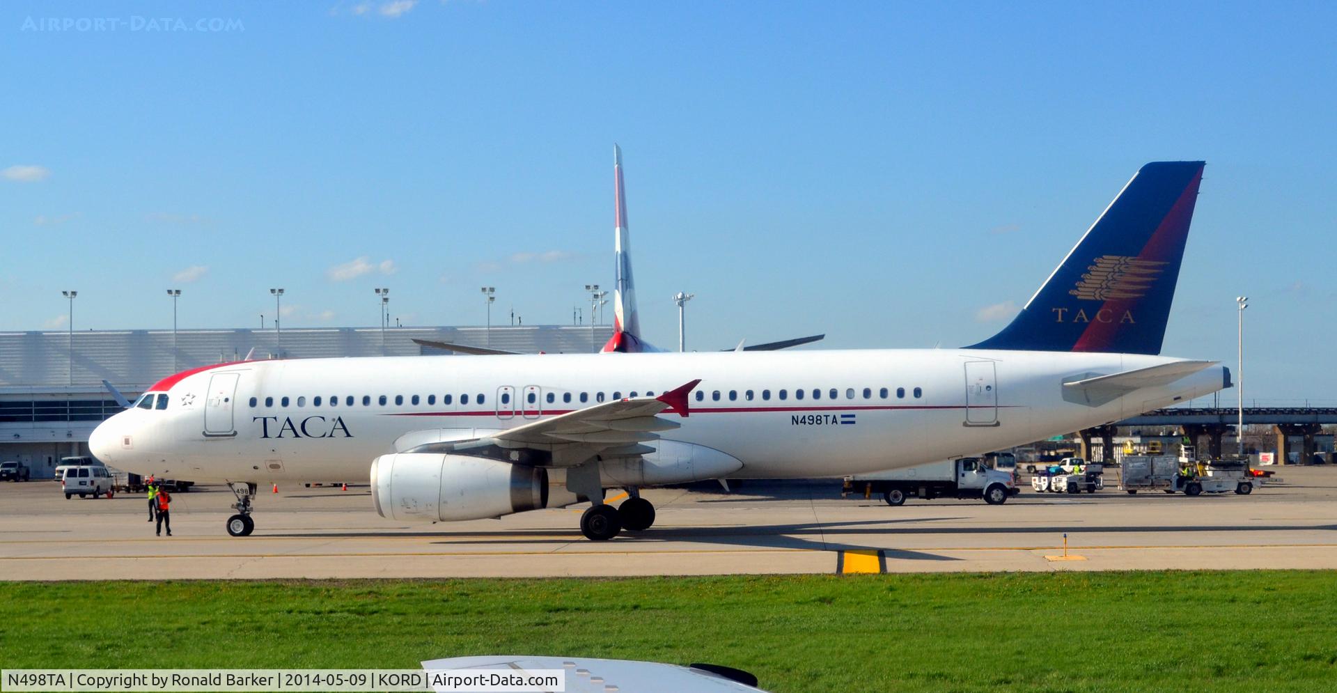 N498TA, 2008 Airbus A320-233 C/N 3418, Taxi O'Hare