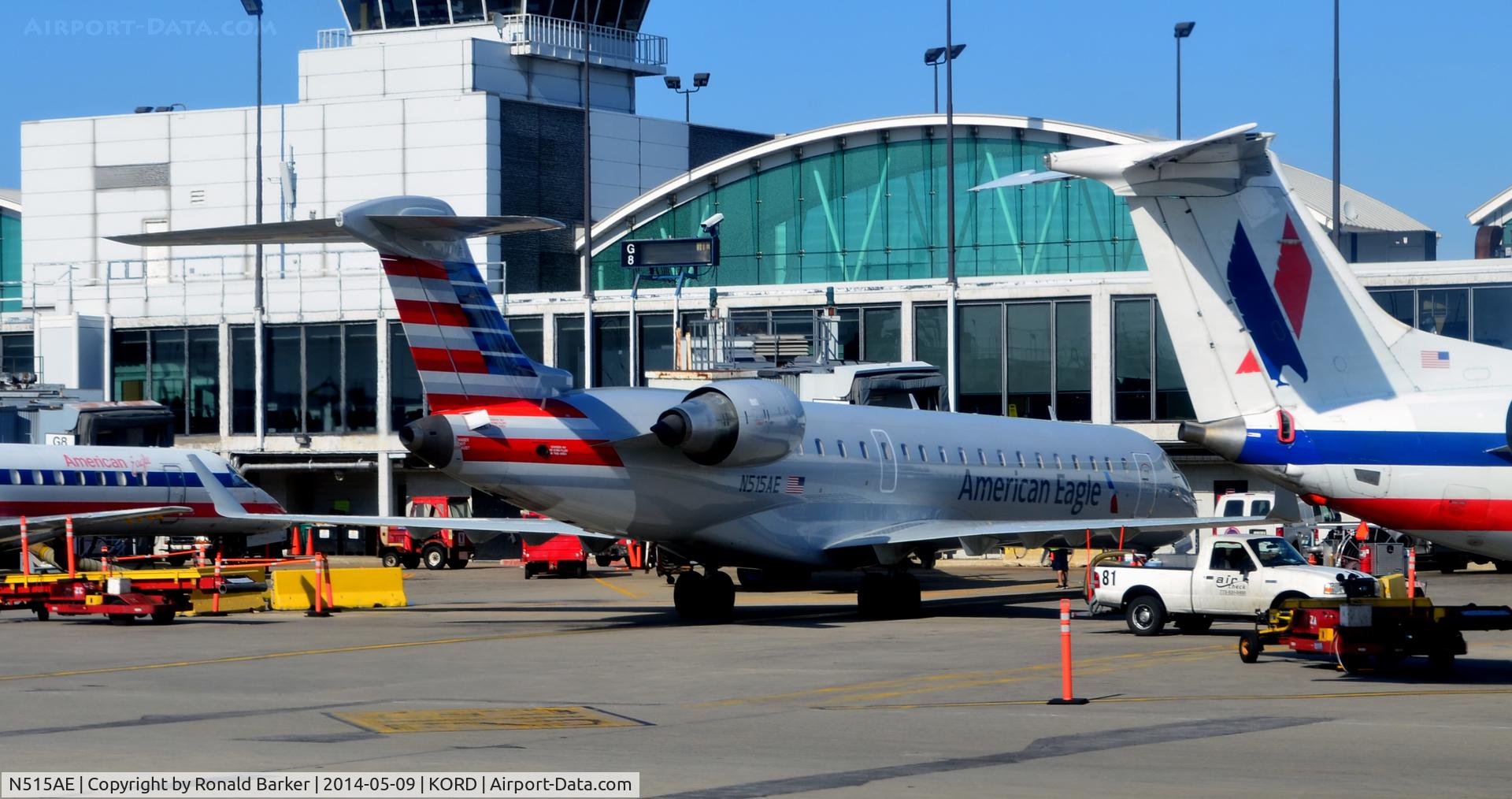 N515AE, 2003 Bombardier CRJ-701ER (CL-600-2C10) Regional Jet C/N 10121, Taxi O'Hare