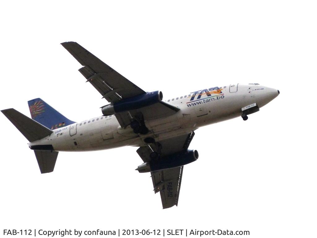 FAB-112, 1984 Boeing 737-2Q3 C/N 23117, TAM arriving to El Trompillo