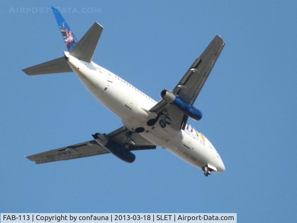FAB-113, 1986 Boeing 737-2Q3 C/N 23481, TAM arriving to El Trompillo