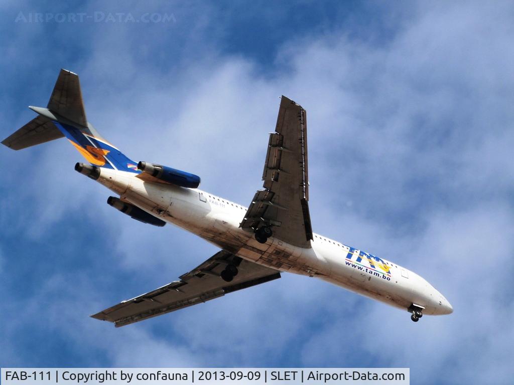 FAB-111, 1981 Boeing 727-224 C/N 22449, TAM arriving to El Trompillo