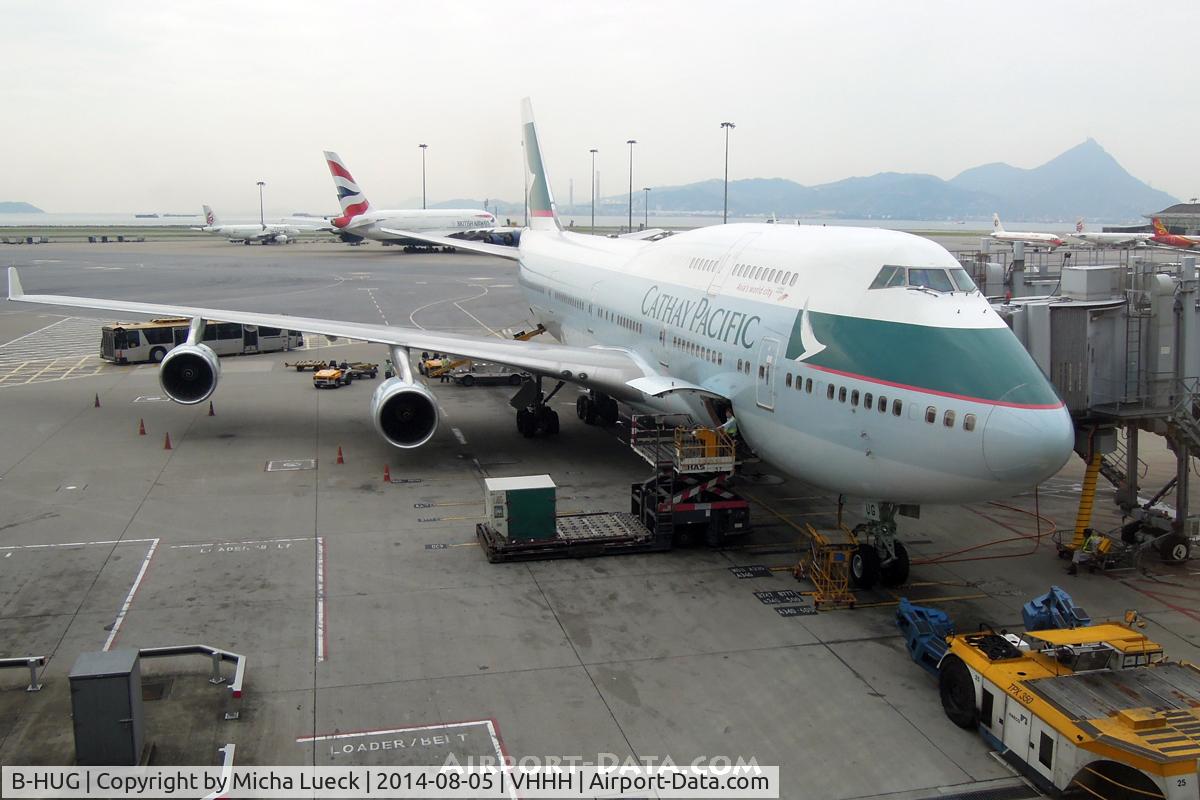 B-HUG, 1993 Boeing 747-467 C/N 25870, At Hong Kong