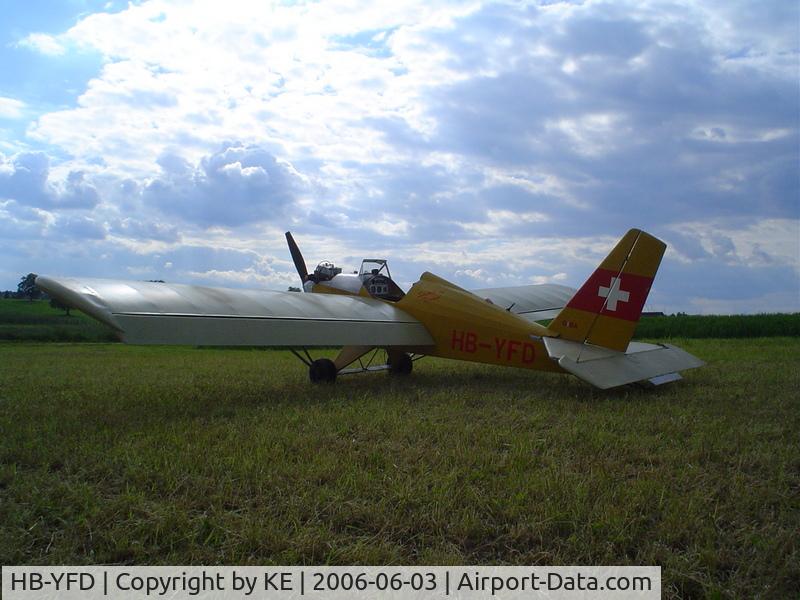 HB-YFD, 1991 Team Mini Max 1500R C/N 352, Fun Plane made from wood