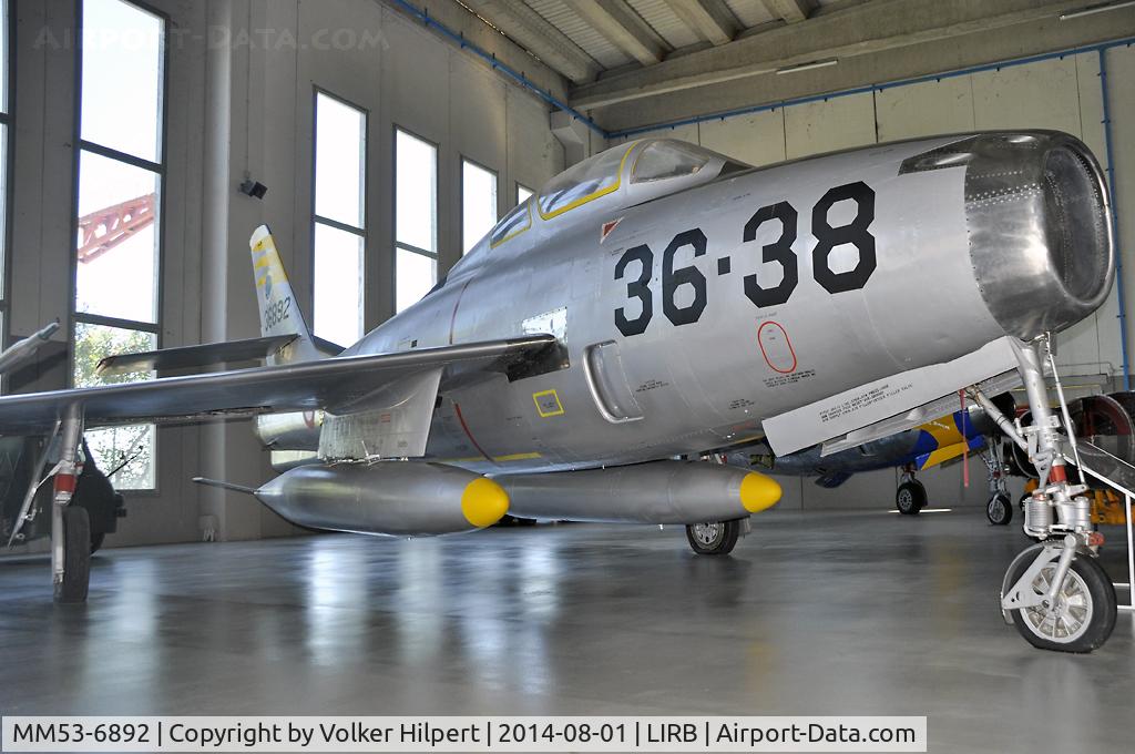 MM53-6892, 1953 Republic F-84F Thunderstreak C/N Not found (53-6892), Vigna di Valle