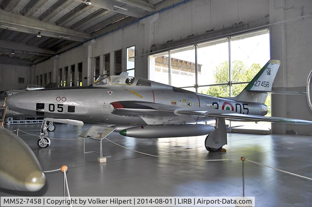 MM52-7458, 1952 Republic RF-84F C/N 52-7458, Vigna di Valle