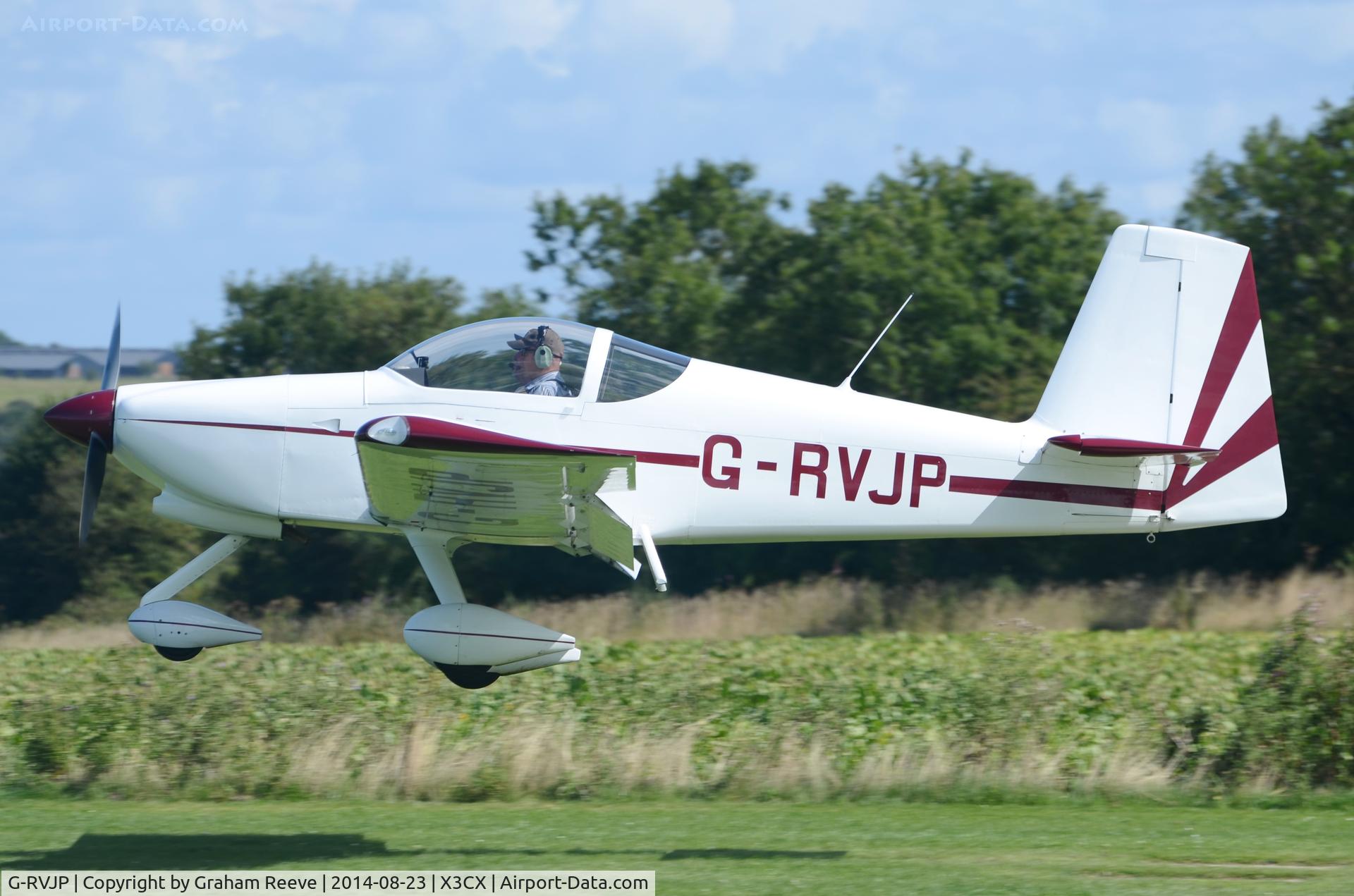 G-RVJP, 2006 Vans RV-9A C/N PFA 320-14364, About to touch down at Northrepps.