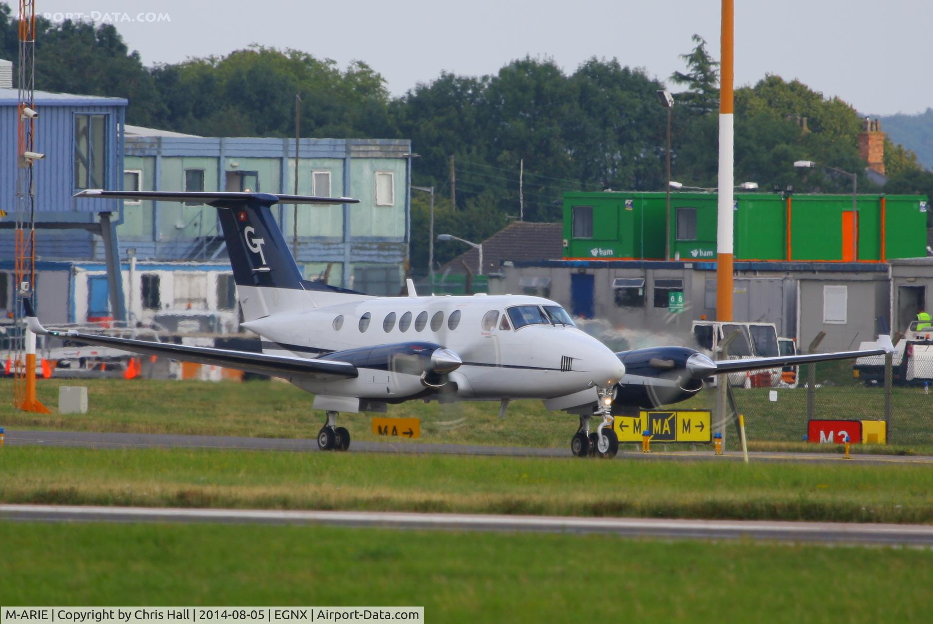 M-ARIE, 2009 Hawker Beechcraft B200GT King Air C/N BY-93, at East Mids