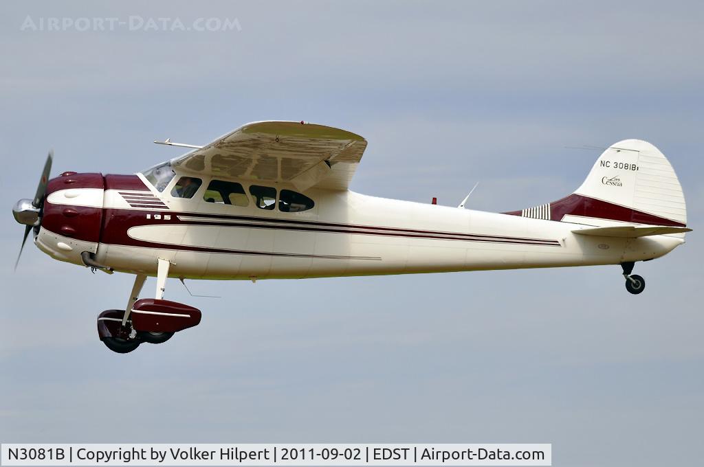 N3081B, 1952 Cessna 195B Businessliner C/N 7966, at Hahnweide