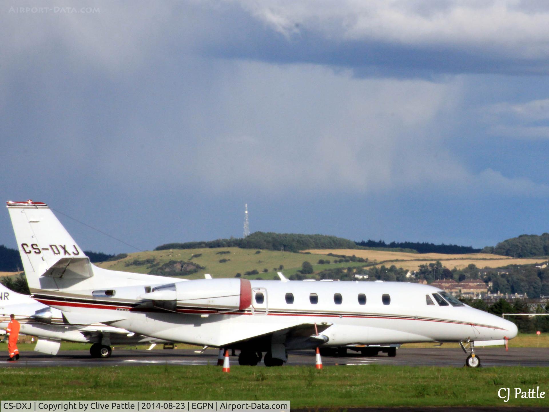 CS-DXJ, 2006 Cessna 560XL Citation Excel C/N 560-5627, Netjets Europe CS-DXJ sits in the evening sun at Dundee Riverside EGPN