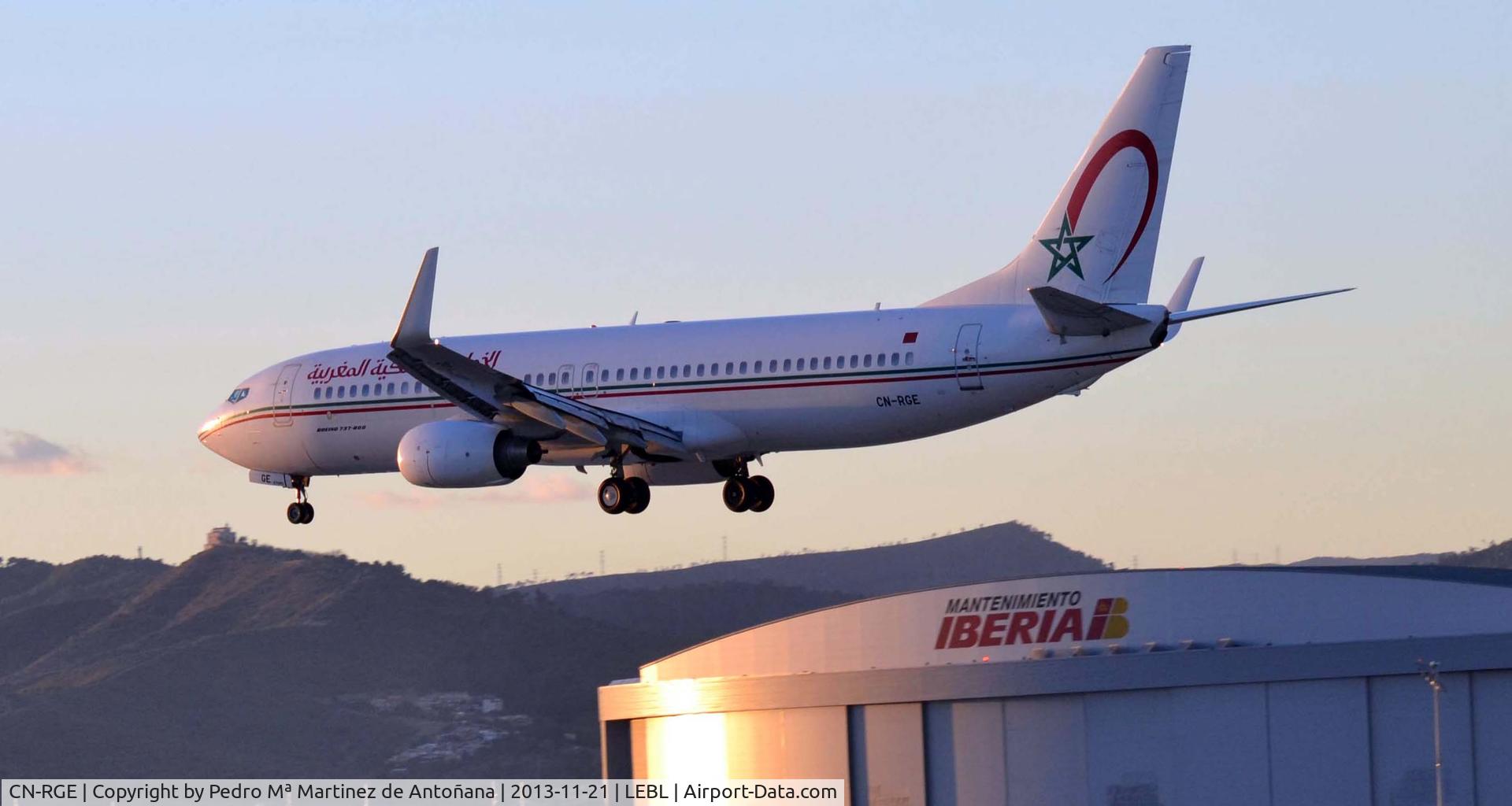 CN-RGE, 2011 Boeing 737-86N C/N 36822, Aeropuerto El Prat Barcelona