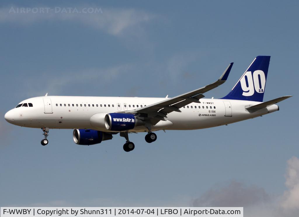 F-WWBY, 2014 Airbus A320-214 C/N 6184, C/n 6184 - For GoAir but ntu... Delivered to Frontier Airlines as N227FR