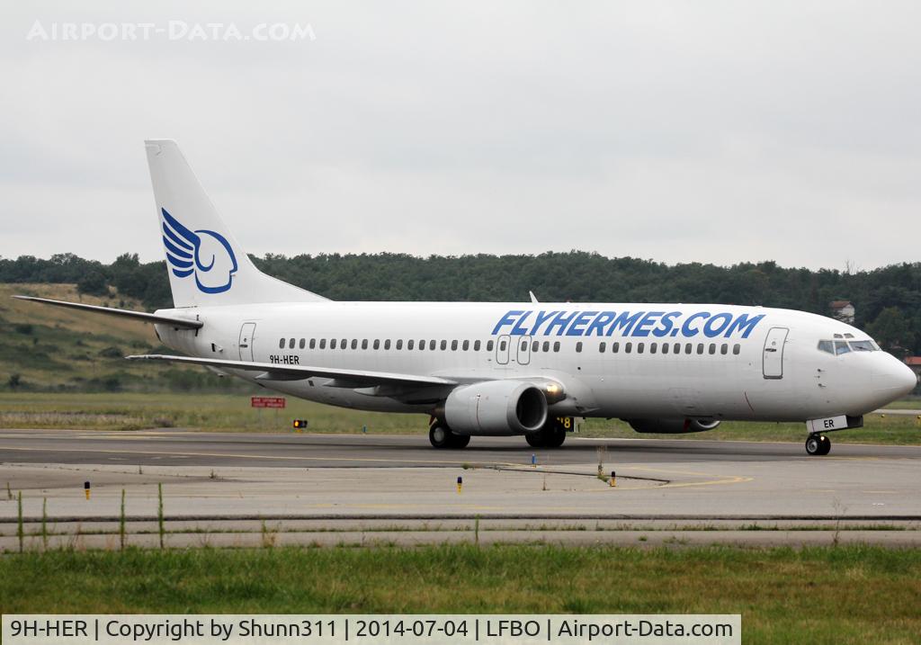 9H-HER, 1990 Boeing 737-4K5 C/N 24901, Taxiing to the Terminal... Mistral Air flight