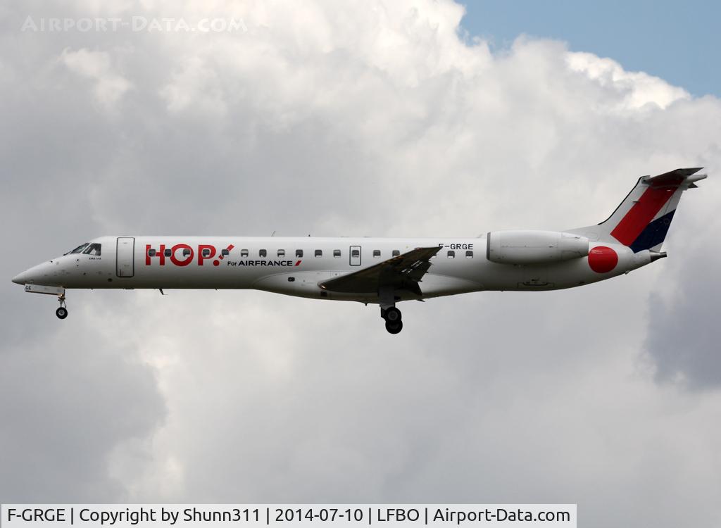 F-GRGE, 1998 Embraer EMB-145EU (ERJ-145EU) C/N 145047, Landing rwy 32L