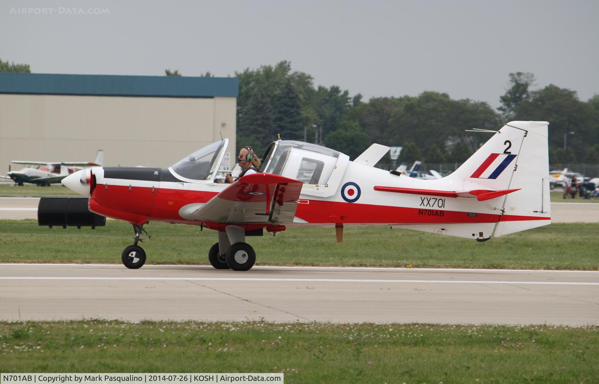 N701AB, 1975 Scottish Aviation Bulldog T.1 C/N BH120/350, Bulldog T.1