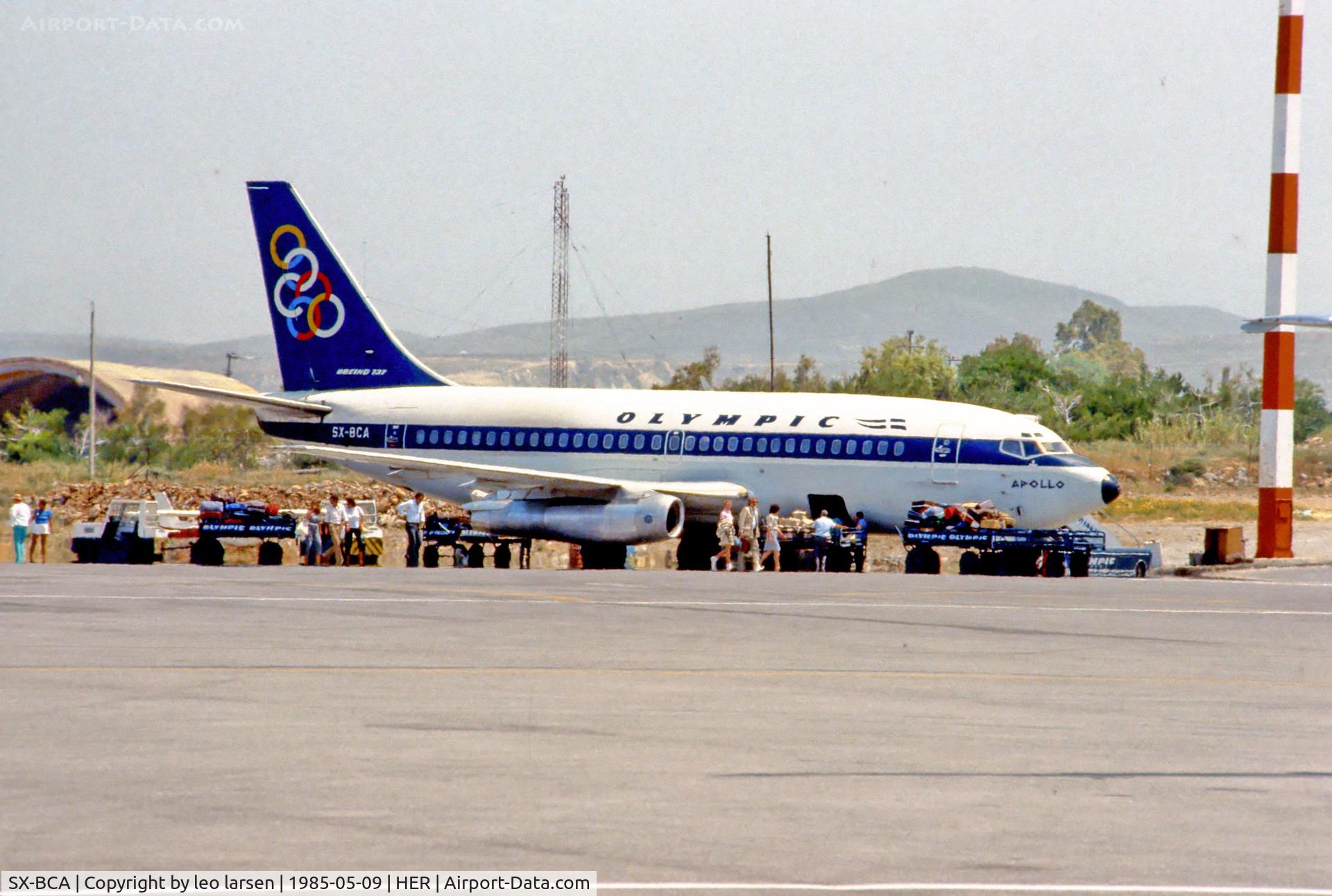 SX-BCA, 1976 Boeing 737-284 C/N 21224, Heraklion Greece 9.5.85