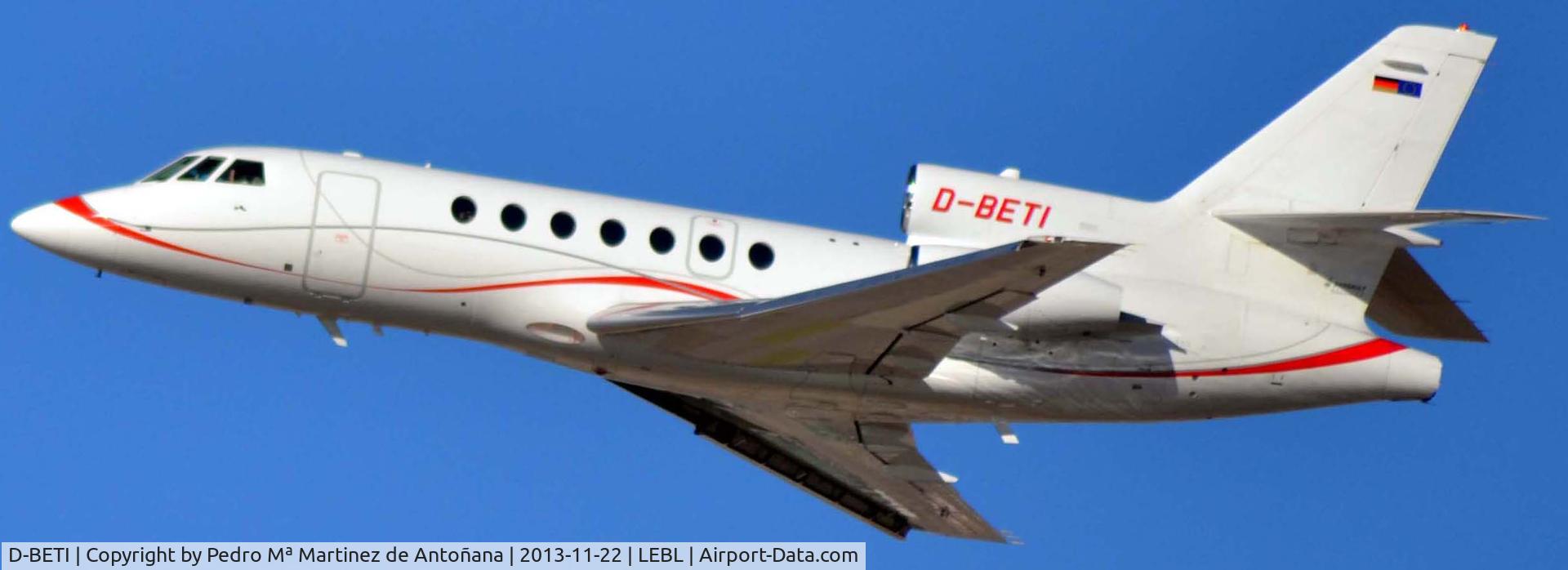 D-BETI, 1998 Dassault Falcon 50EX C/N 267, Aeropuerto El Prat Barcelona