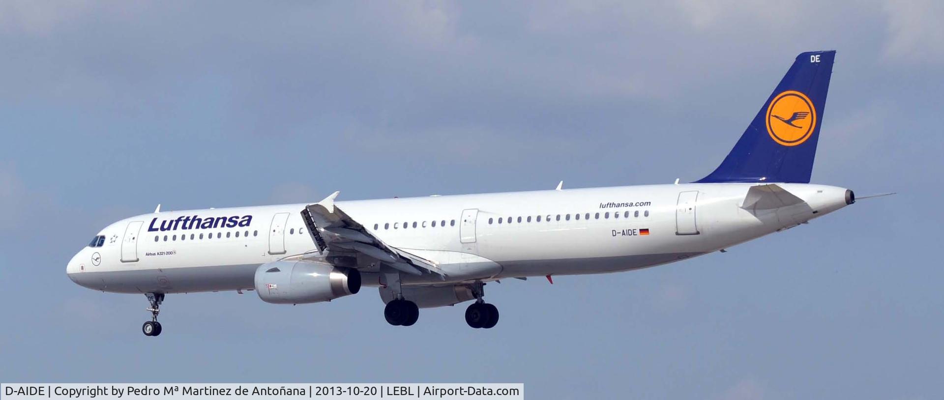 D-AIDE, 2011 Airbus A321-231 C/N 4607, Aeropuerto El Prat Barcelona