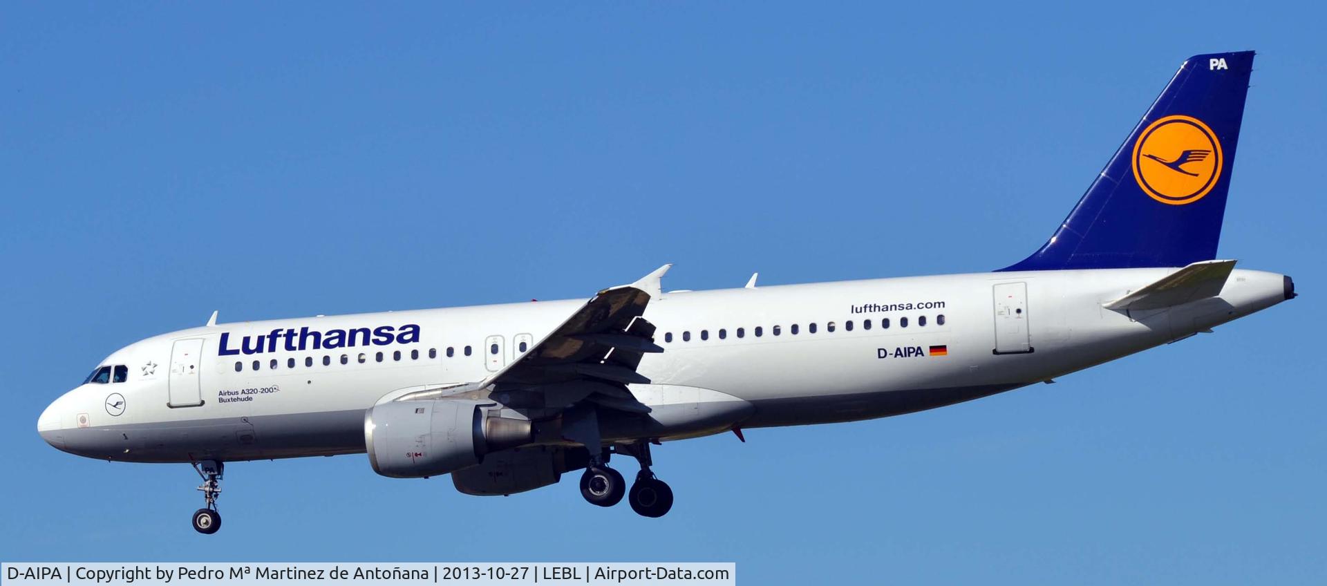 D-AIPA, 1989 Airbus A320-211 C/N 0069, Aeropuerto El Prat Barcelona