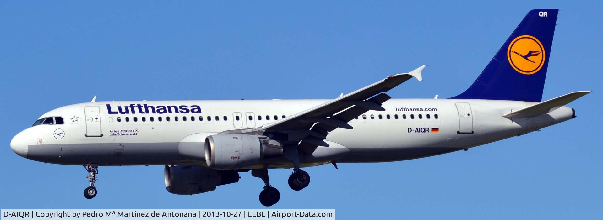 D-AIQR, 1992 Airbus A320-211 C/N 382, Aeropuerto El Prat Barcelona