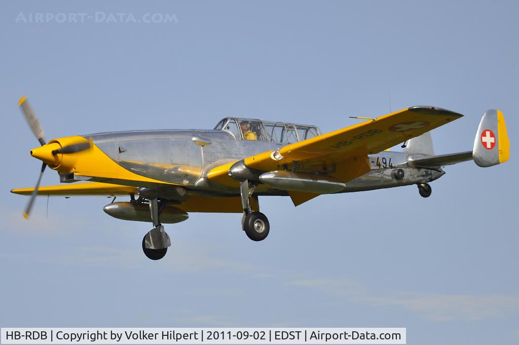 HB-RDB, 1943 F+W C-3605 Schlepp C/N 274, at Hahnweide