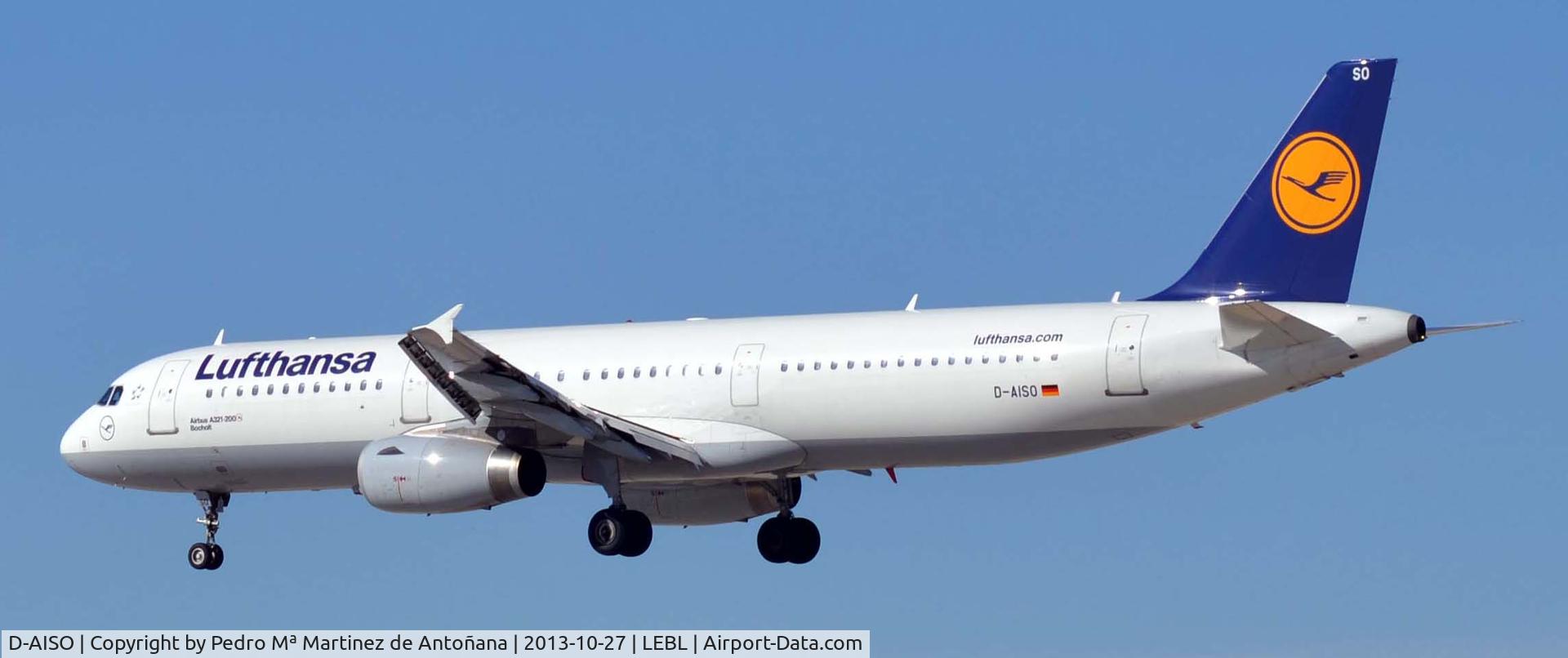 D-AISO, 2008 Airbus A321-231 C/N 3625, Aeropuerto El Prat Barcelona