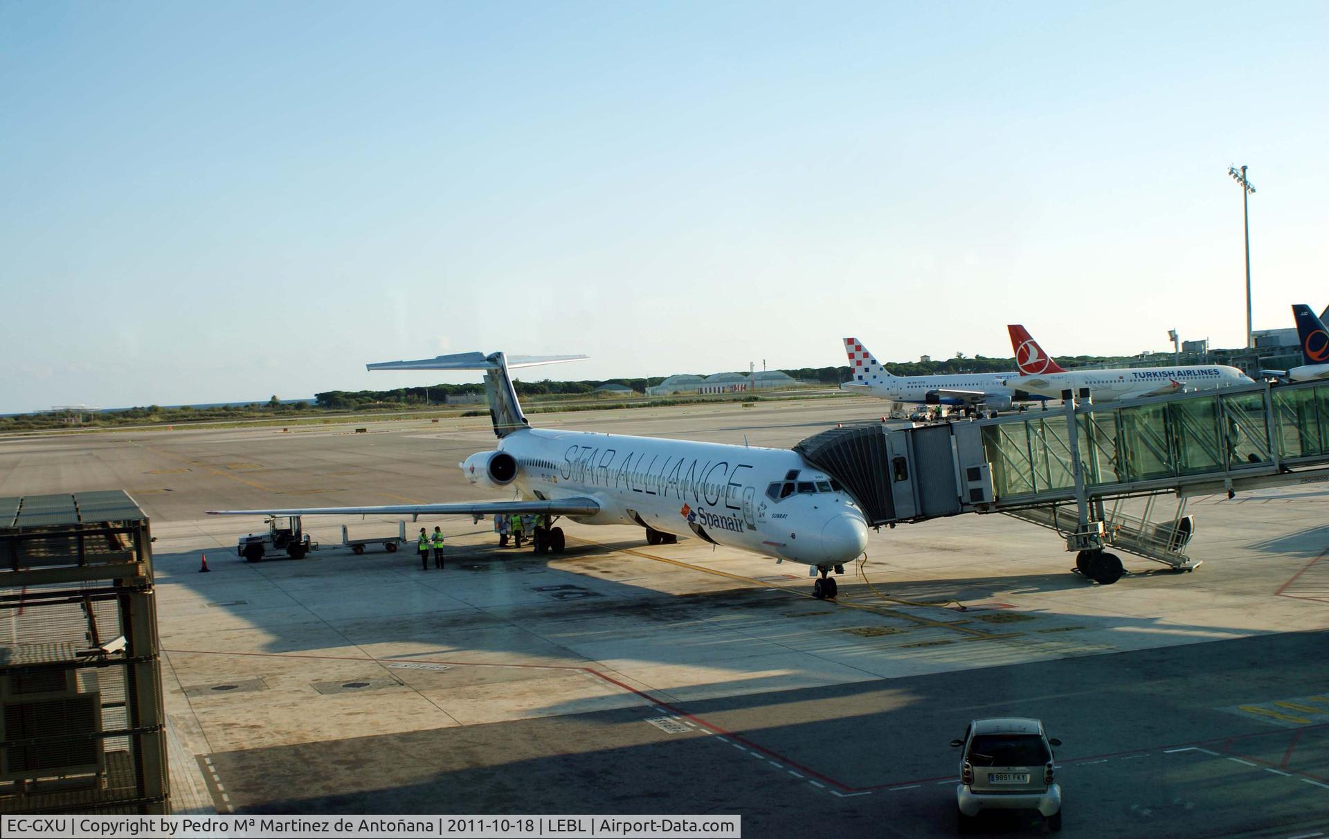 EC-GXU, 1988 McDonnell Douglas MD-83 C/N 49622, Aeropuerto El Prat Barcelona