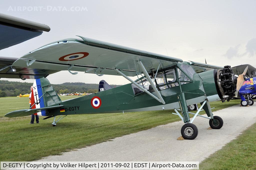 D-EGTY, 1946 Morane-Saulnier MS-505 Criquet C/N 73, at Hahnweide