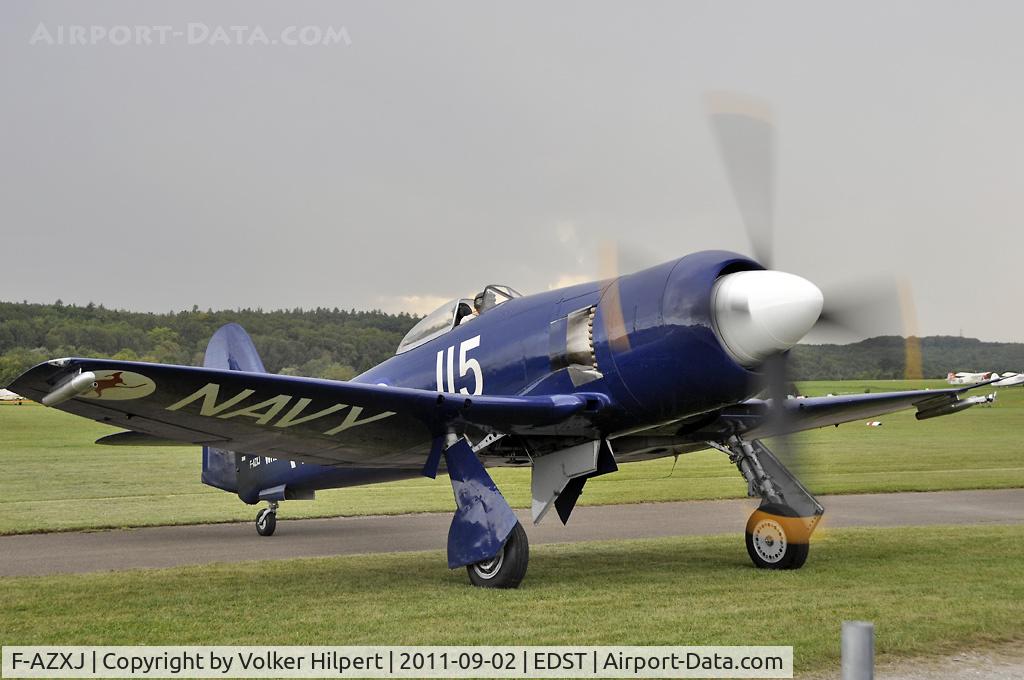 F-AZXJ, 1949 Hawker Sea Fury FB.11 C/N 37733, at Hahnweide